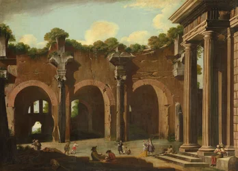 De Basiliek van Constantijn met een Dorische Colonnade